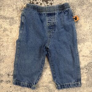 Disney Baby Denim Pants Mickey Mouse Tab Size 12 Months